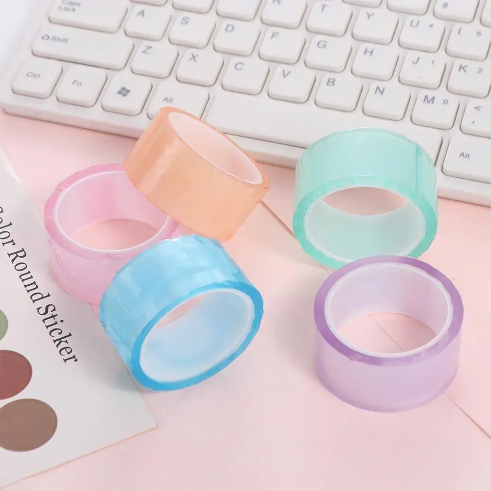 ของเล่นผ่อนคลาย Sticky Ball Rolling เทปทําลูกบอลสี DIY ม้วนเทปกาว Crafting สีสัน Ball Sticky เทป