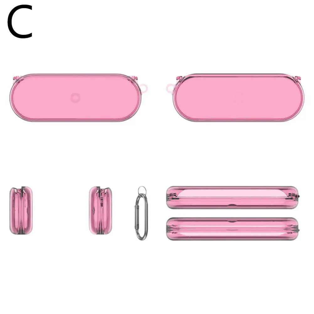 Protective Case for Nothing Ear (Open) Translucent Case Cover with Carabiner Drop Skin Shell Protector and Dust Resistant T7D3