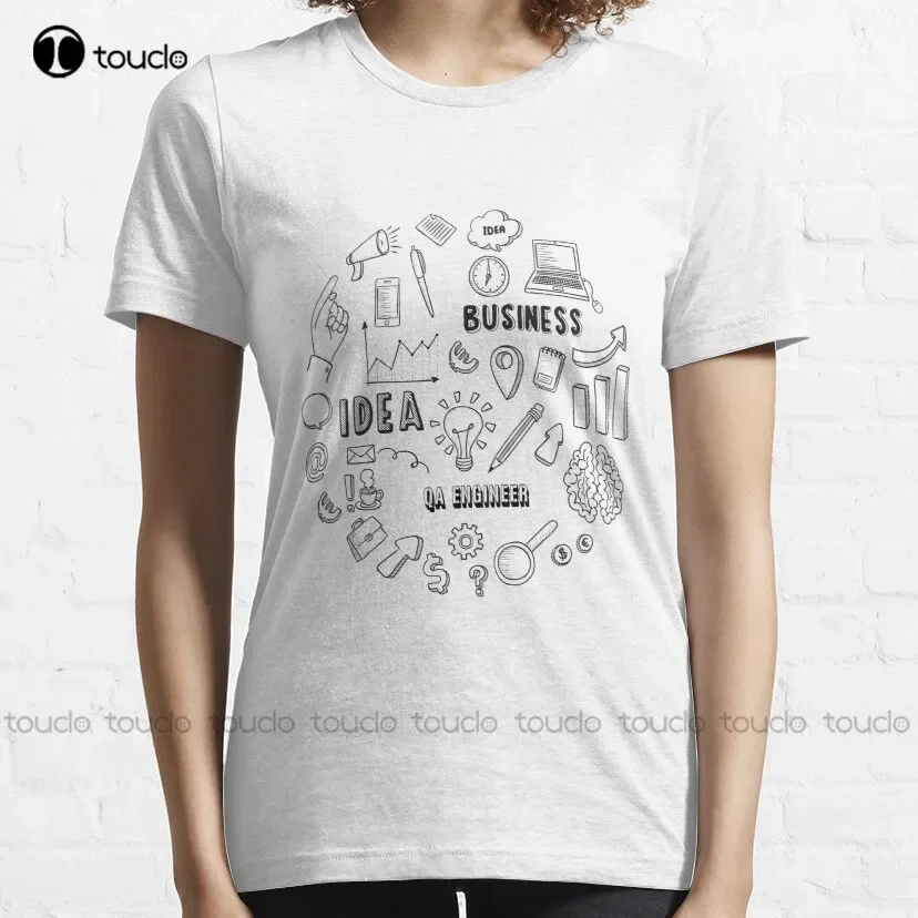 Qa Engineer T-Shirt Dress Shirts For Men High Quality Cute Elegant Lovely Kawaii Cartoon Sweet Harajuku Cotton Tee Shirts Xs-5Xl