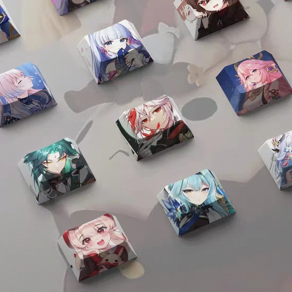 1pcs Keycaps PBT Anime Keycaps DYE-SUB Personalized Game Character Keycaps Ctrl 1.25U For Cherry MX Switch Mechanical Keyboard