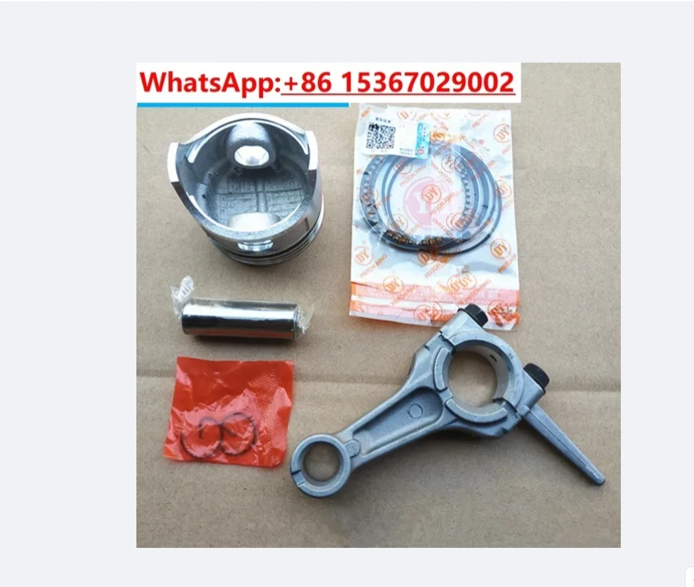 Piston kit & Connecting rod for Chinese 152F 154F 168F 170F 173F 177F 188F 190F 192F gasoline engine kolben ring pin clip set