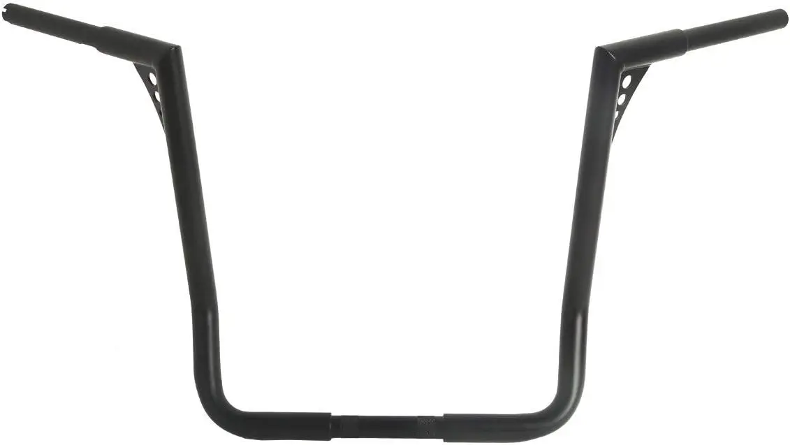 

Черная 18-дюймовая вешалка Rise Ape 1-1/4 дюйма, толстый руль, подходит для комодов Harley Baggers Touring CVO Street Glide Tri Glide Electra G