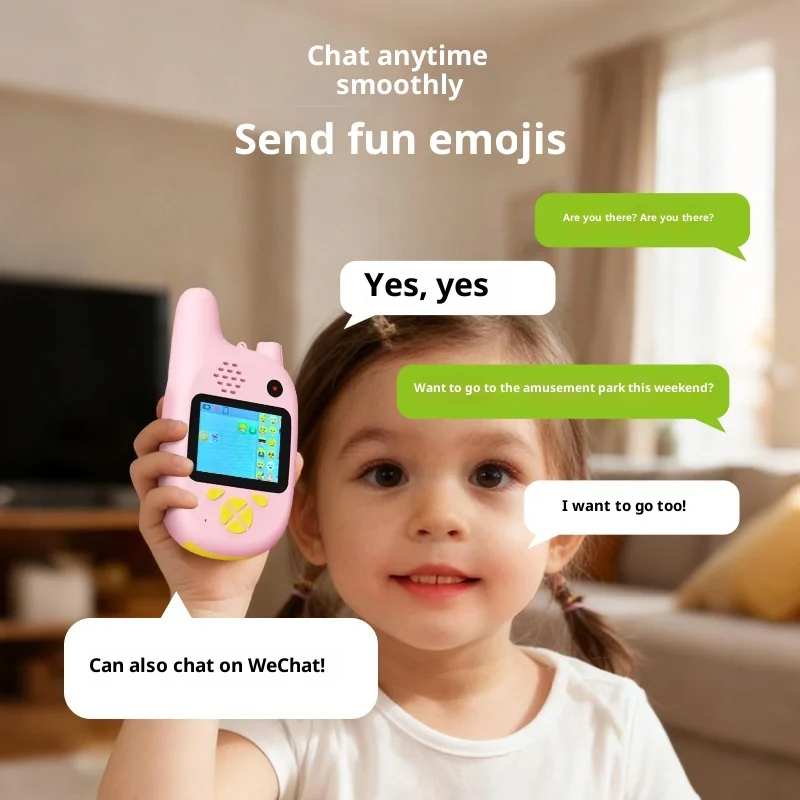 Draadloze videogesprekcamera voor interactieve speelgoedcadeau-ideeën Creatief cadeau voor jongens Meisjes Dag Verjaardag Foto Videorecorder