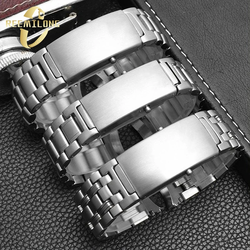 Stainless steel watchstrap 18mm 20mm 22mm High quality metal silver watchband bracelet For OMEGA SEAMASTER diver 300 speedmaster