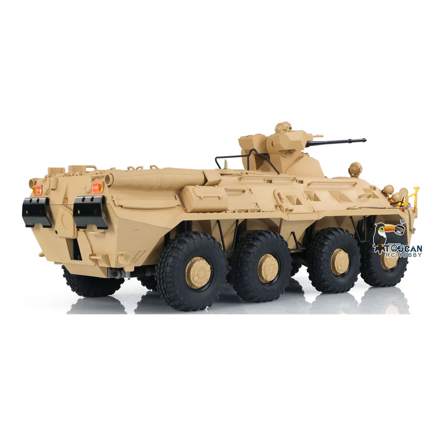 CROSSRC-Véhicule amphibie de transport blindé 1/12 RC, BT8 8X8 RTR, peint, radiocommande, voiture militaire RC, lumière, système sonore, jouets