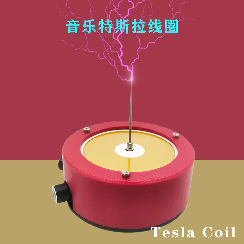 

Tesla Coil Artificial Lightning Magnetic Storm Coil Bluetooth Music Tesla Coil Circular Edition