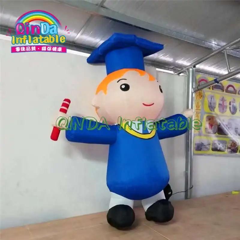 School Cartoon Advertising Decorations Customize Inflatable Doctoral Student Graduation
