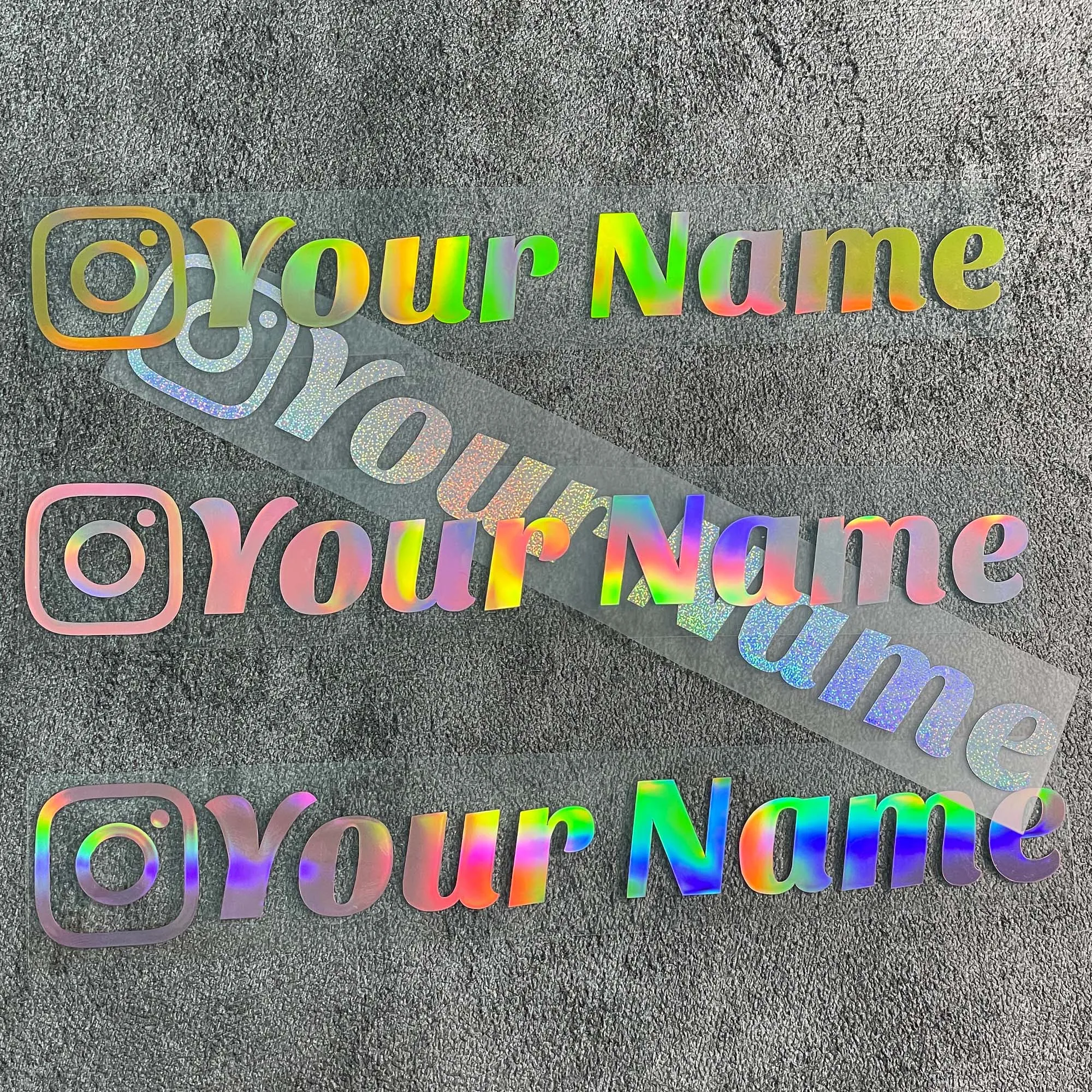 1PC Custom Car Sticker Instagram Cute Fonts Waterproof DIY Vehicle Window Motorcycle Bicycle Scooter Helmet Durable Vinyl Decals image 4