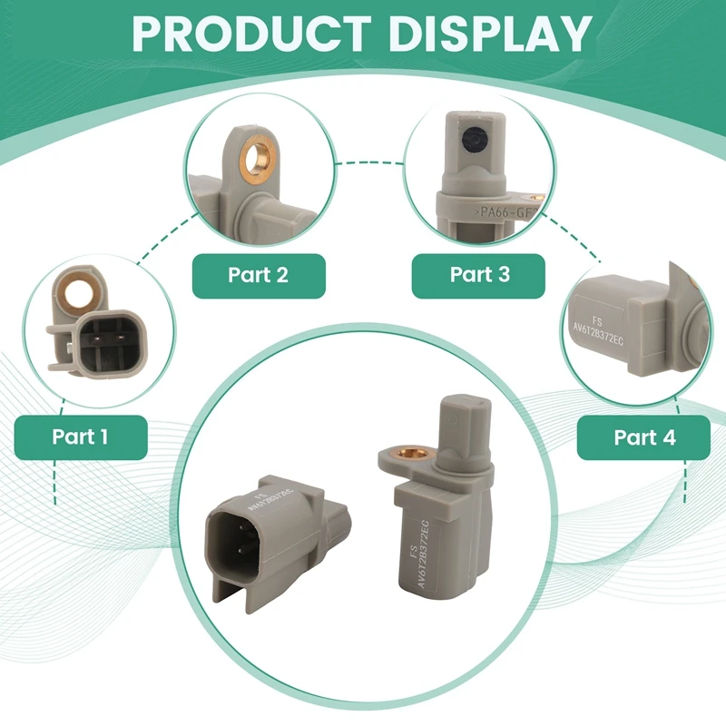 Wheel Speed Sensor For Ford Focus MK3 C-MAX KUGA Transit Volvo AV6T2B372EC AV6T-2B372-EC