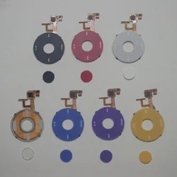 Roda clara transparente para iPod, roda video do clique, vermelho, preto, branco, amarelo, roxo, azul, A1136