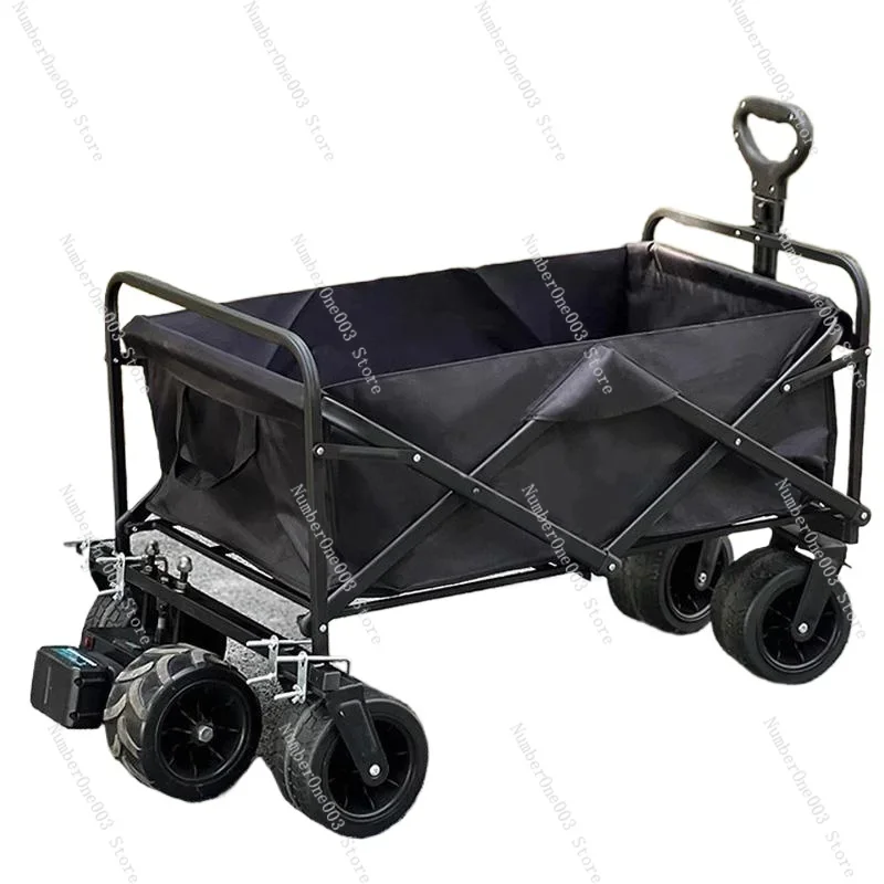 Electric Camper Modified Module Picnic Folding Cart Lithium Battery Manual Remote Control Automatic Components