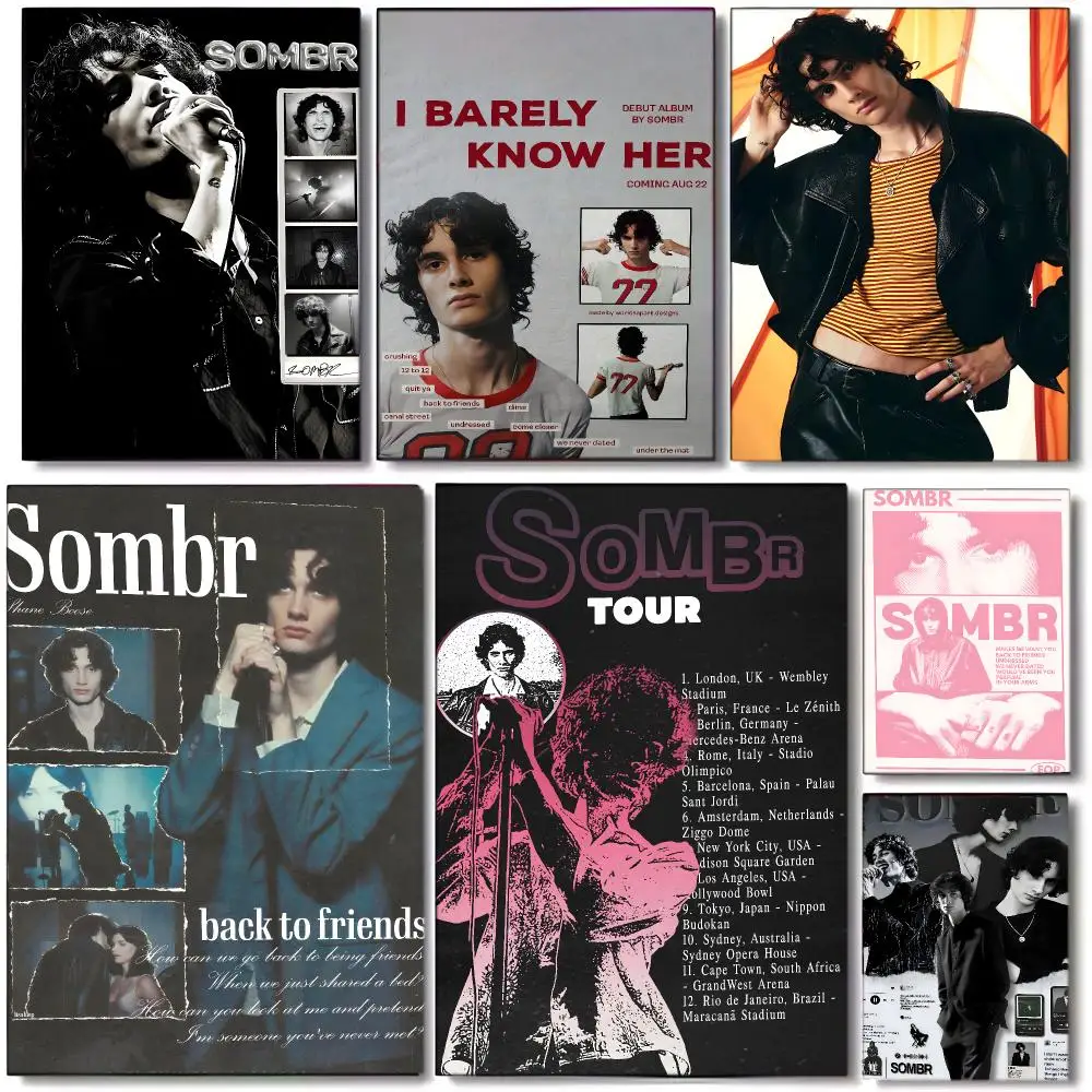 Mexican Rapper S-sombr Poster Wall art print art suitable for living room bedroom bar parlor home decor gift