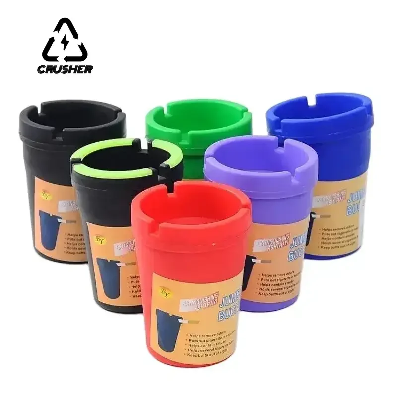 CRUSHER Portable Smoke Ashtray Universal Auto Ashtray Cigarette Ash Holders Cup Car Interior Decor Auto Accessories Interior - Image 4