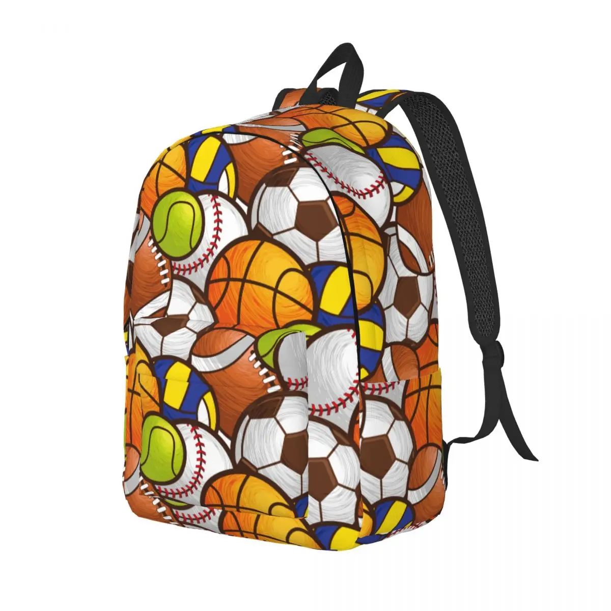 Sport Ball Backpack Middle High College School Student Basketballl Rugby Bookbag Teens Daypack Durable