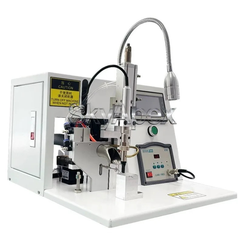 Semi Automatic Soldering Machine Small Foot Operated Pneumatic Wire Soldering USB PCB Solder Feeder High Power Iron