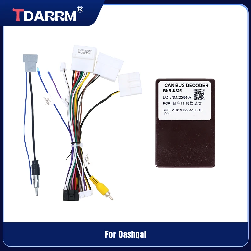 For Nissan Teana North American version Teana Altima Update List Radio Cable And CANBUS BOX Adapter Car Radio Wiring Harness