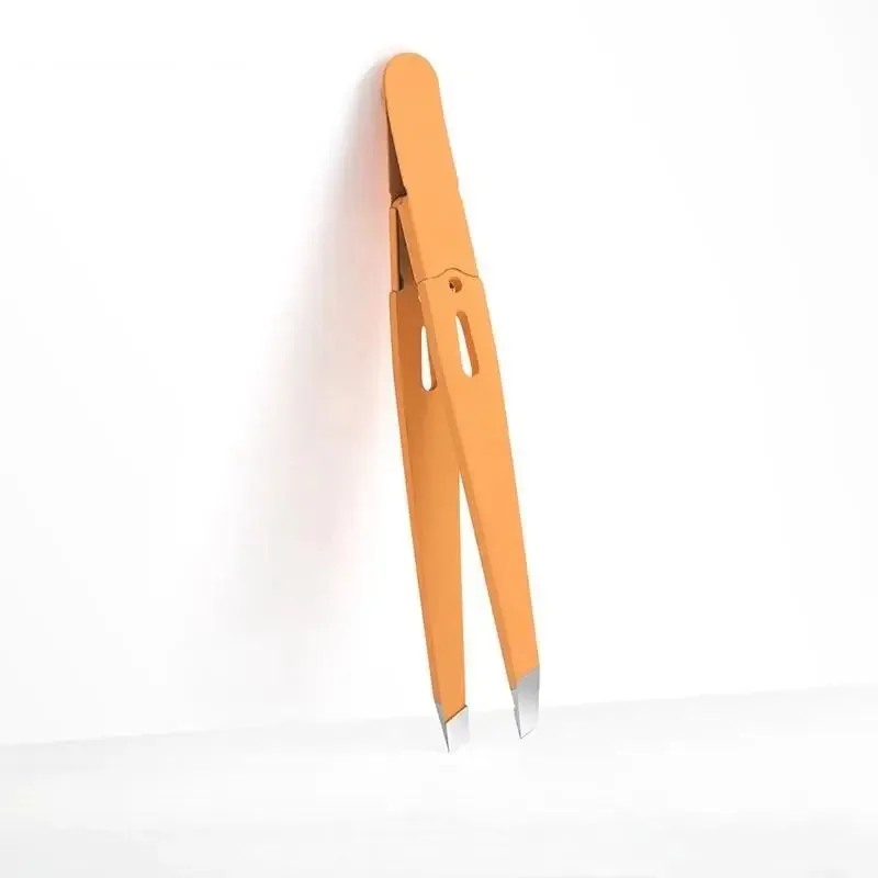 Pinzetta per sopracciglia Capelli colorati Bellezza Estrattore per peli fini Clip per sopracciglia inclinate in acciaio inossidabile Strumenti per il trucco per la rimozione