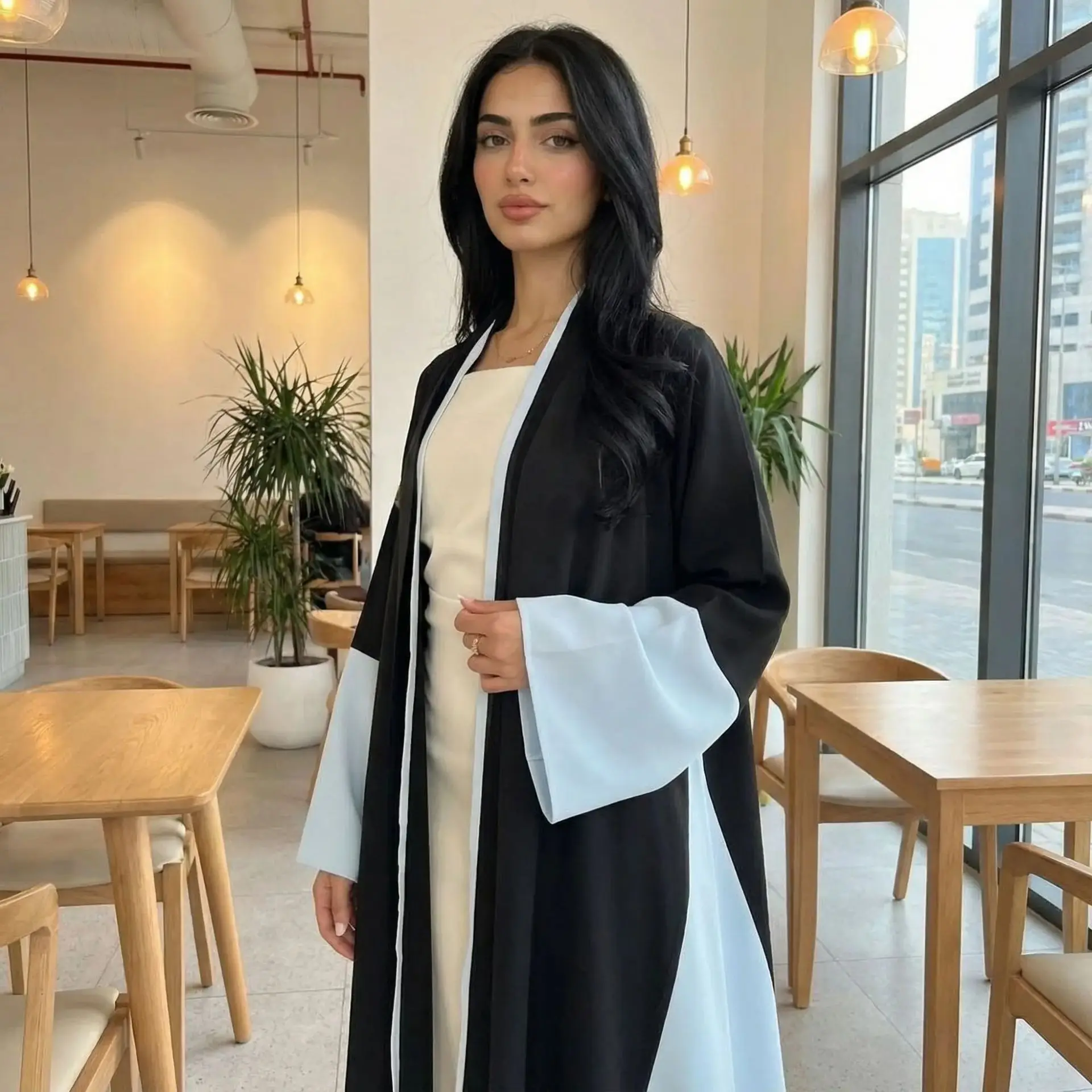 Eid Women Abaya Cardigan Party Dress Dubai Jalabiya Ramadan Vestidos Largos Elegant Solid Arab Long Robe Morocco Dubai Kaftan