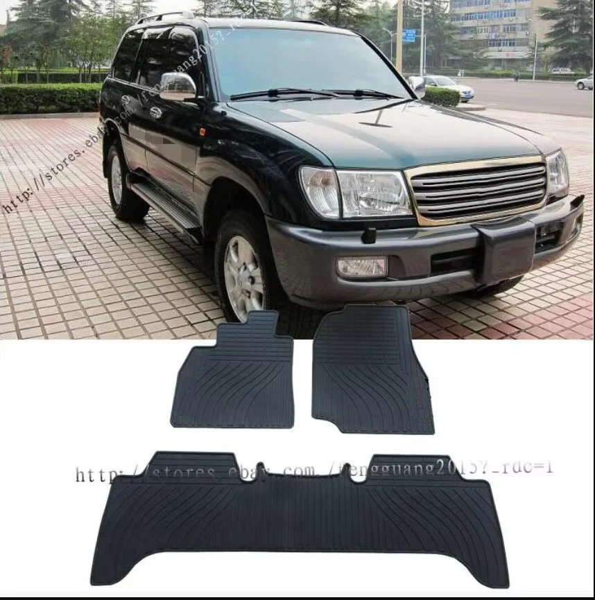 

fit For Toyota Land Cruiser LC100 1998-2007 Rubber waterproof Non-slip Floor Mats FloorLiner