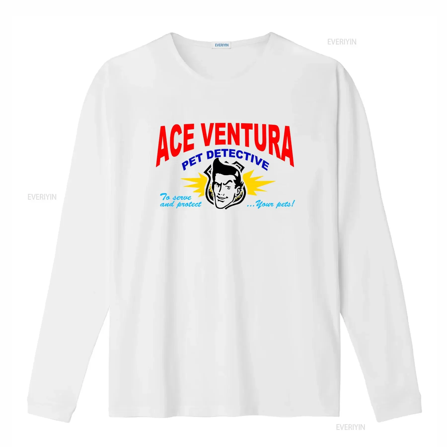 Ace Ventura Pet Detective 90's Funny Movie T Shirt To Serve and Protect Your Pets vintage Washed Unisex streetwear Stylish
