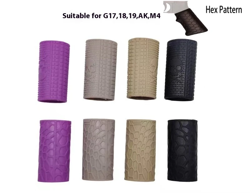 

Universal Anti Slip Cover for Airsoft Hunting Gun, Rubber Cover, Hand Grip Glove, Sleeve Pistol Handle, G17,18,19,AK,M4