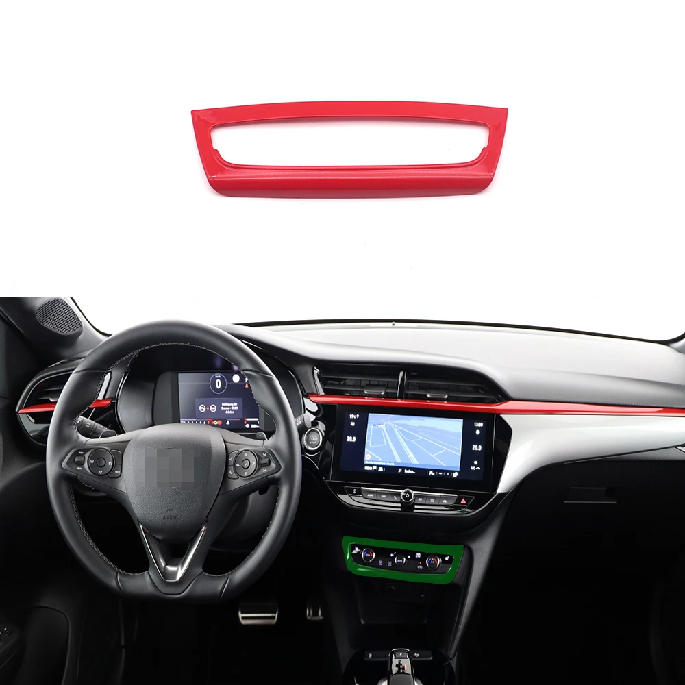Decorative piece suitable for Opel Corsa central control button frame