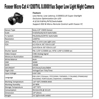 FOXEER CAT 4 FPV Camera Micro/Mini Camera 1/3 CMOS 4:3/16:9 with WDR 1200TVL RC FPV Drone