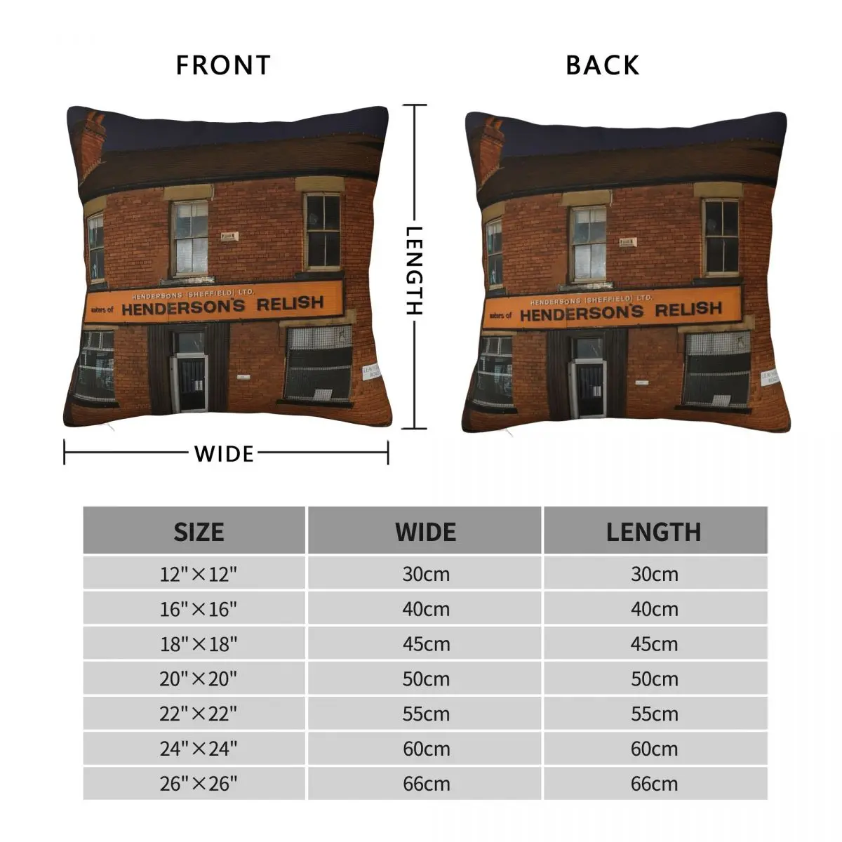 Henderson's Relish Old Building Square Pillowcase Polyester Linen Velvet Printed Zip Decorative Throw Pillow Room Wholesale 18