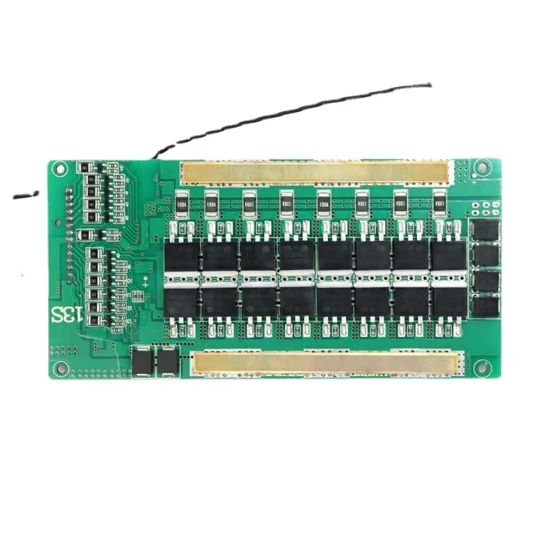13S 48V Lithium Battery Protection Board 80A 100A 120A Ternary Negative Electrode Port High Current With Balance Temperature