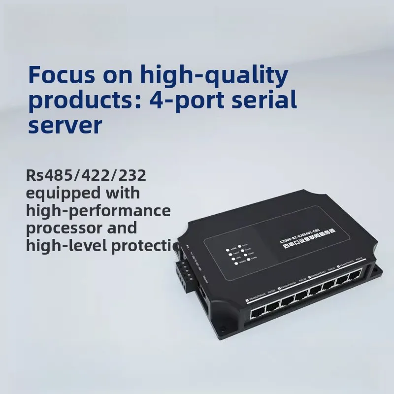 4 Serial port server rs485/232/422 serial port to TCP network Ethernet communication communication networking module