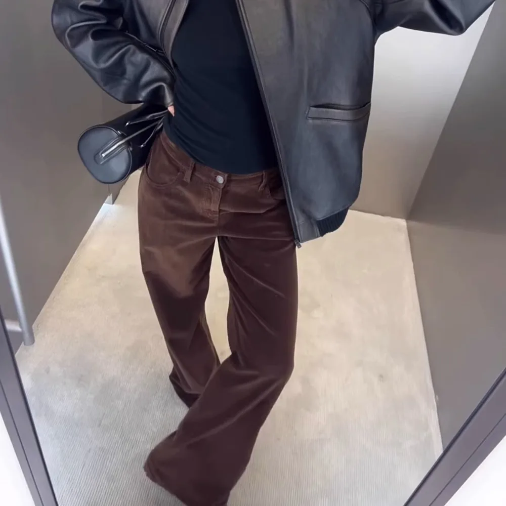 

Retro Slim Imported Corduroy Relaxed Straight Casual Cotton Pants