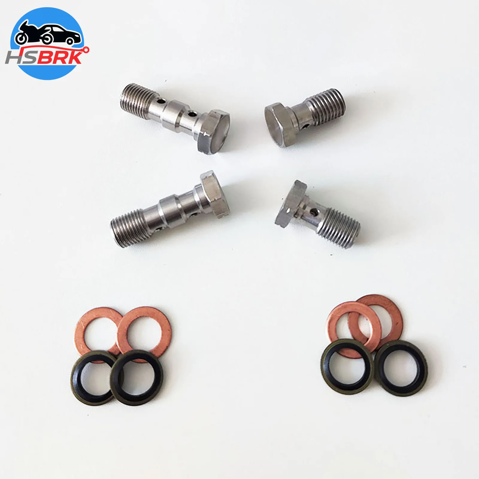 

Stainless steel M10x1.0/1.25mm brake pipe joint adapter, motorcycle brake cylinder single bend pipe bolt