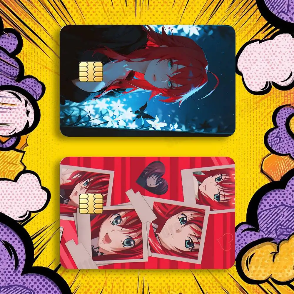 

Rias G-Gremory Cartoon Holographic Laser Shinny Film Skin Cover Sticker for Debit Credit Card Bank Card