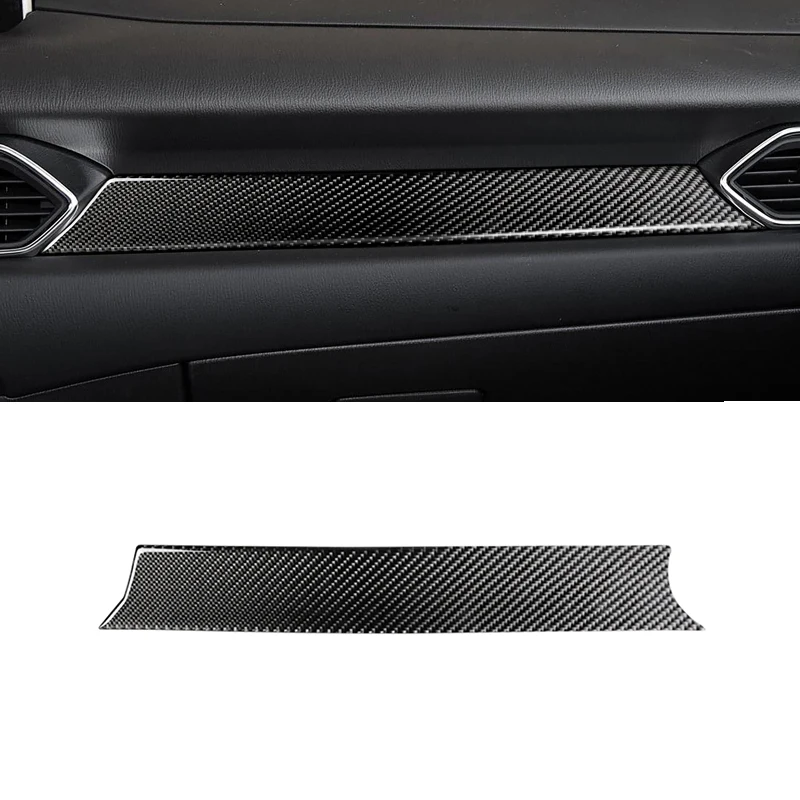 

For Mazda CX-5 CX5 2017 2018 ONLY LHD Carbon Fiber Car Center Console Dashboard Panel Cover Decor Trim