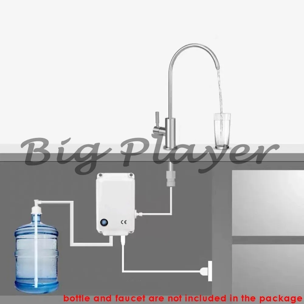 20ft Pipe Water Dispenser Pump 110V 220V Dual Voltage Single Two Inlets Water Bottle System