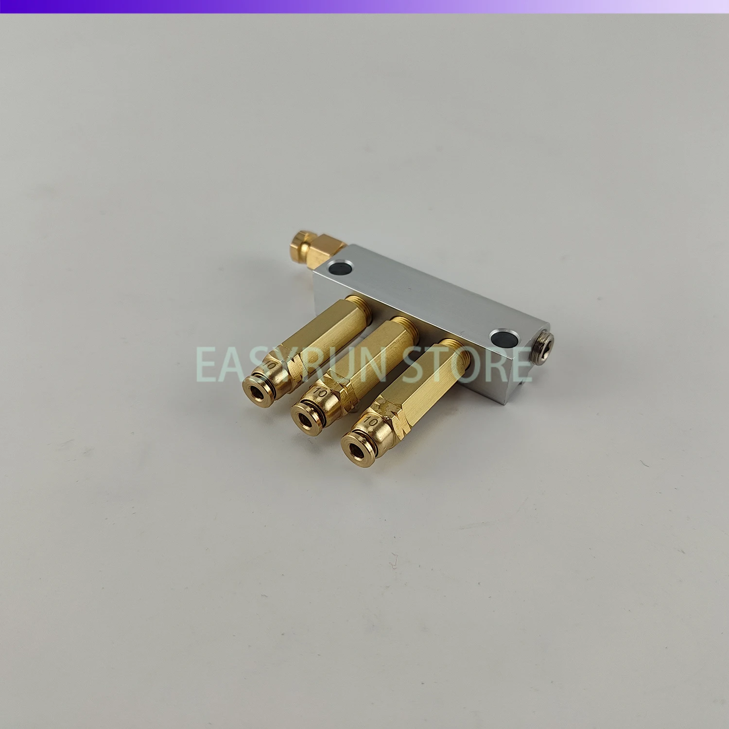 3 Way Aluminum/Brass In 6MM Out 4MM Lube Oil Piston Distributor Value Manifold Block for centralized lubrication