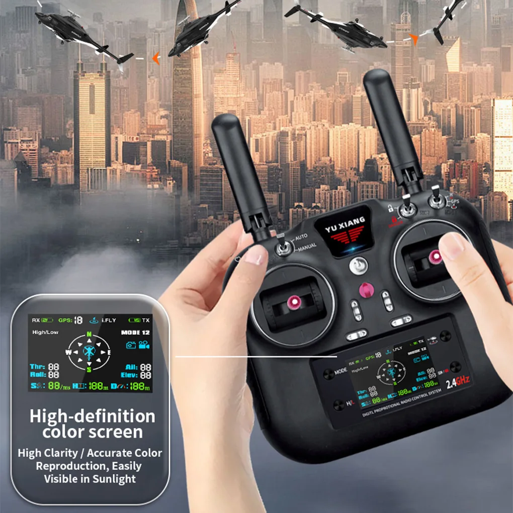 F02S الطائر الذئب المسلحة التحكم عن بعد هليكوبتر لتحديد المواقع المزدوج فرش السيارات العودة التلقائية RTF RC نموذج طائرة