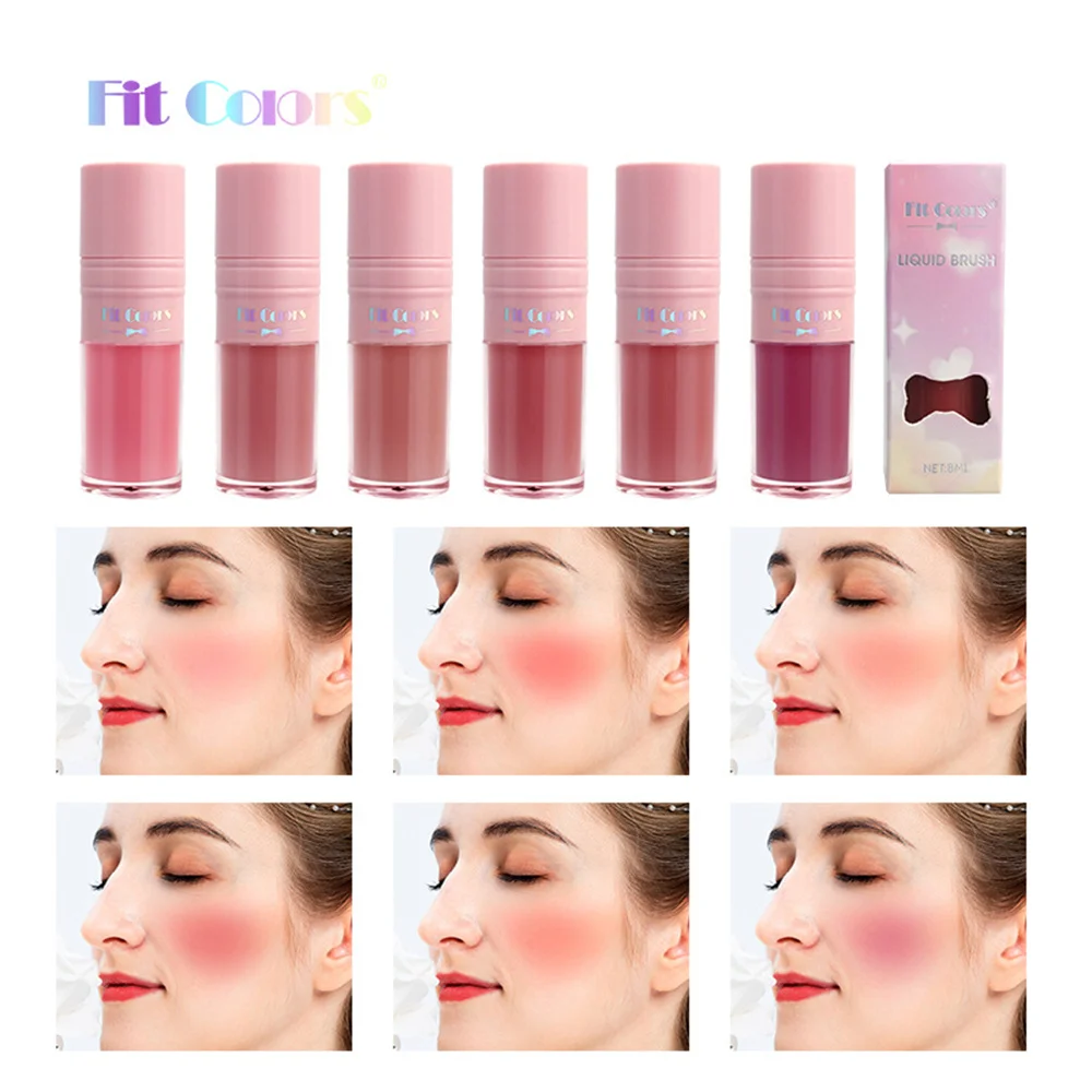 Long-lasting 3 Colors Rouge Natural Liquid Blush Beauty Rouge Water Waterproof Face Makeup Wearing Makeup No Fading Smooth Blush