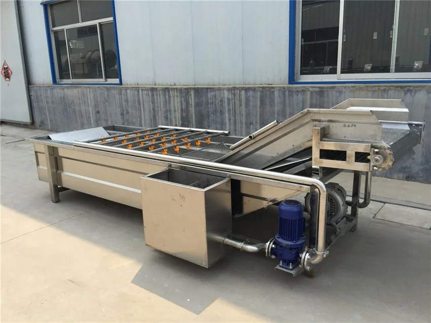 High Pressure Air Bubble Vegetable Tomatoes Carrot Washer Fruit Pineapple Cleaning Mushroom Strawberry Apple Washing Machine