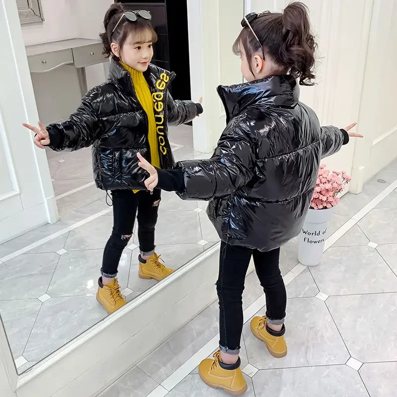 New  Winter  Jacket  Girls  Kids thickness  Short   cotton-padded   Children   Girls Winter Coat  2021WT001