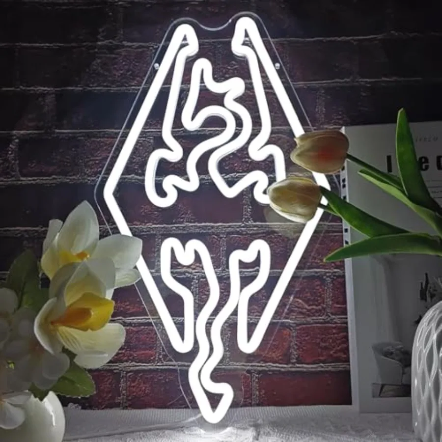 

Game Neon Sign Dragon Led Sign Neon Lights Adjustable Gamer Neon Light Sign Gaming Room Light Up Signs for Wall Decor for Boy M
