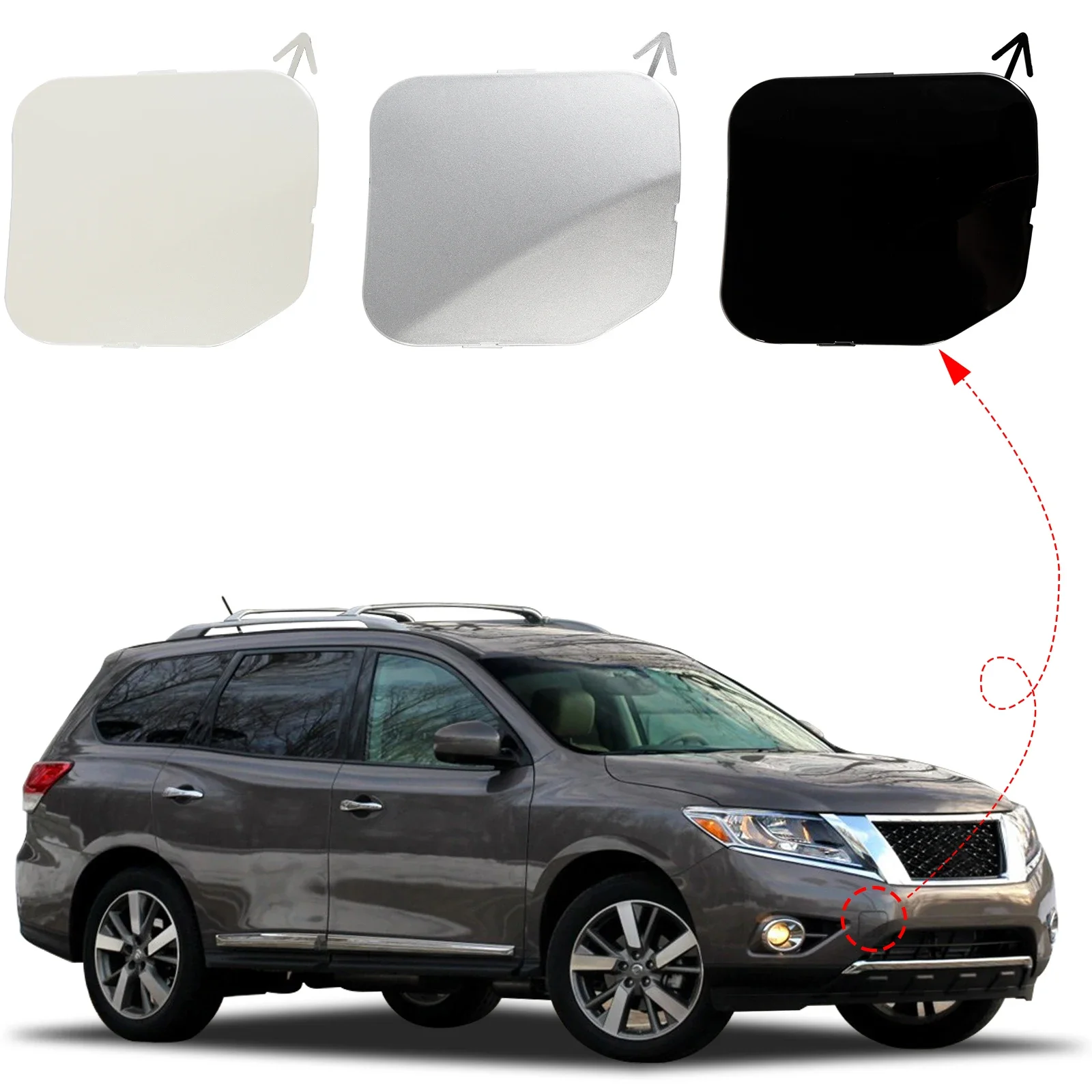 

OLANGDA передний бампер фаркоп крышка буксировочная проушина для Nissan Pathfinder 2013 2014 2015 622A0-3KA0A
