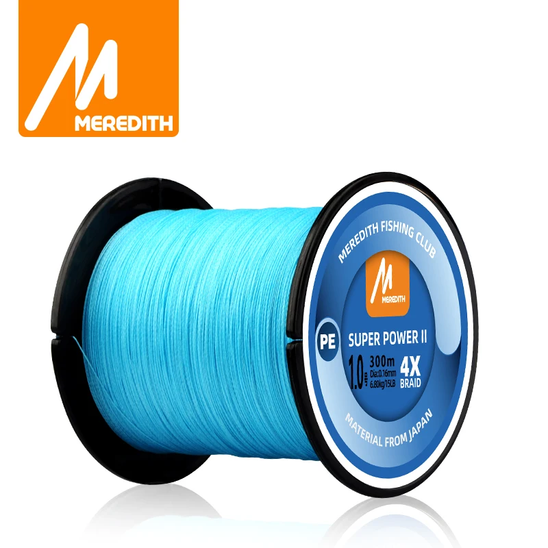 MEREDITH 300 M/330 หลา 4 Braid ตกปลาสาย PE 15-80lb ฤดูหนาวทะเลเชือกลวด Multifilament สําหรับปลาคาร์พตกปลาลวด