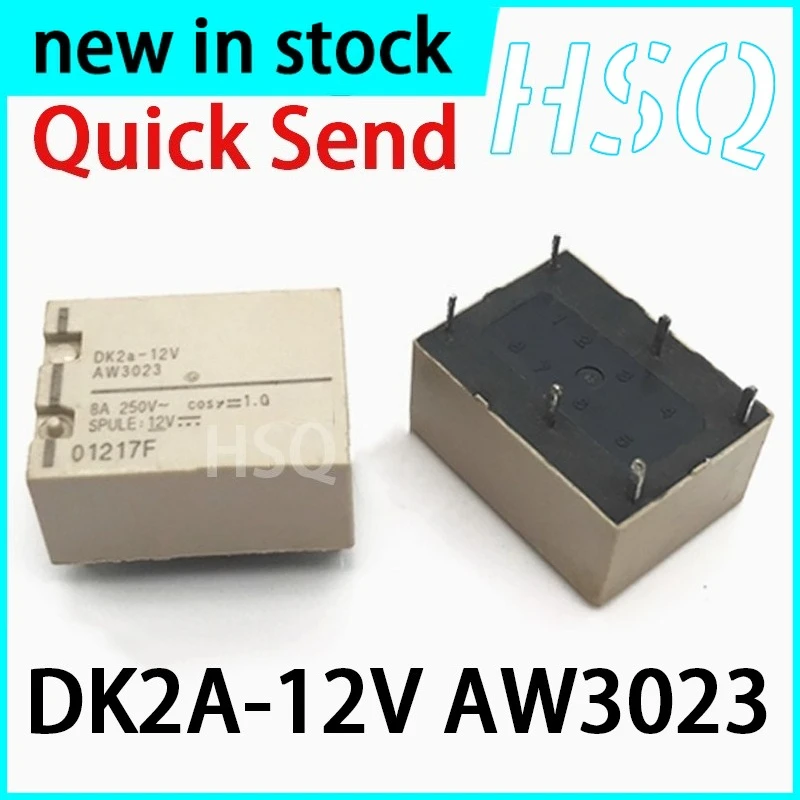 1PCS New  DK2A-12V AW3023 6-pin 8A 2-group Normally Open Relay
