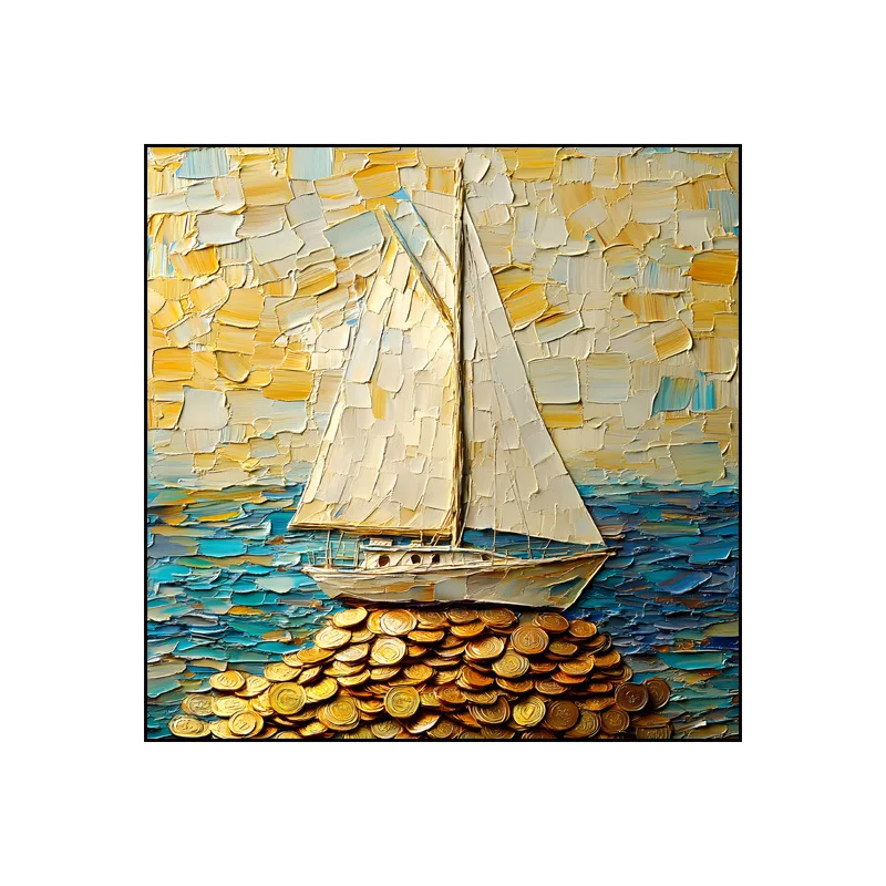 

Square, living room, purely hand-painted, oil painting, study, abstract, office