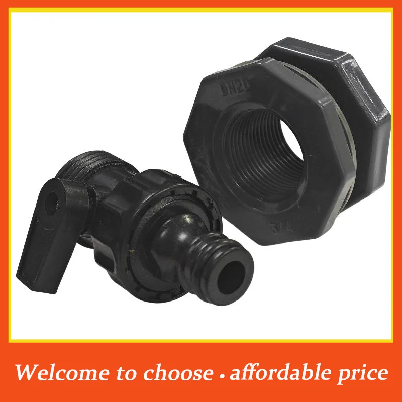 1 Set 3/4 Inch Rain Bucket Valve Fittings Connectors PVC Rain Bucket Diverter Kit Water Pipe Fittings Home Spray Gun Accessories