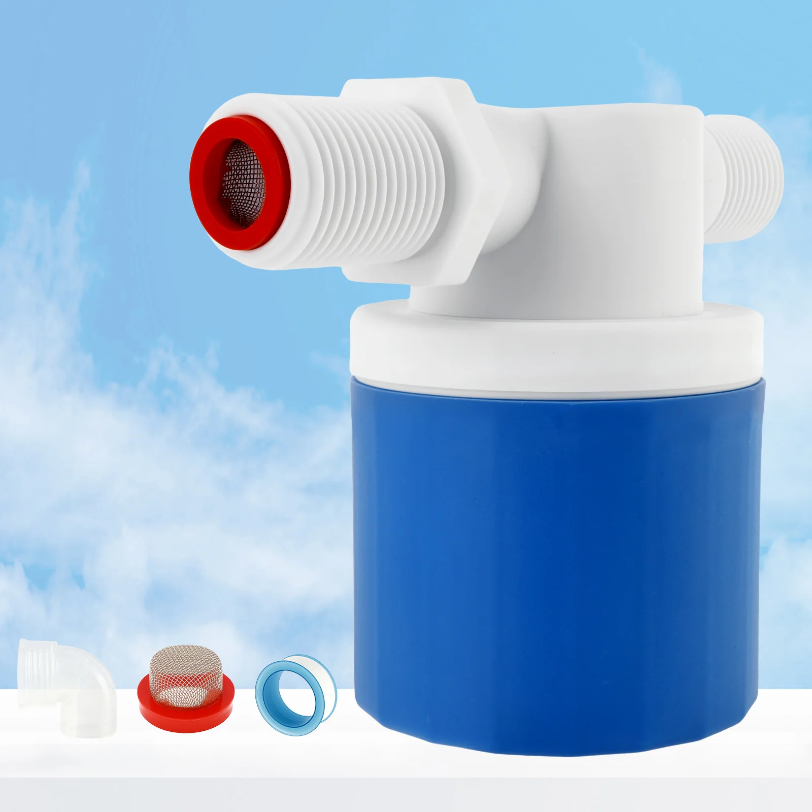 Automatic Water Level Control Valve Universal Water Level Control Float Valve with Elbow Fitting for Tank Aquarium Livestock