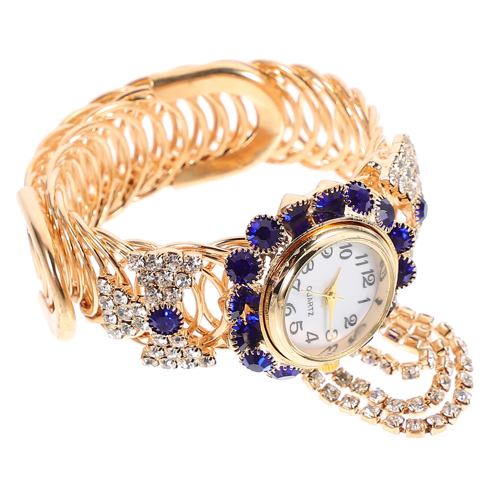 

1pc Quartz Alloy Elegant Bracelet For Women Scale Women Bling Watch Lady Bling Watch Watches