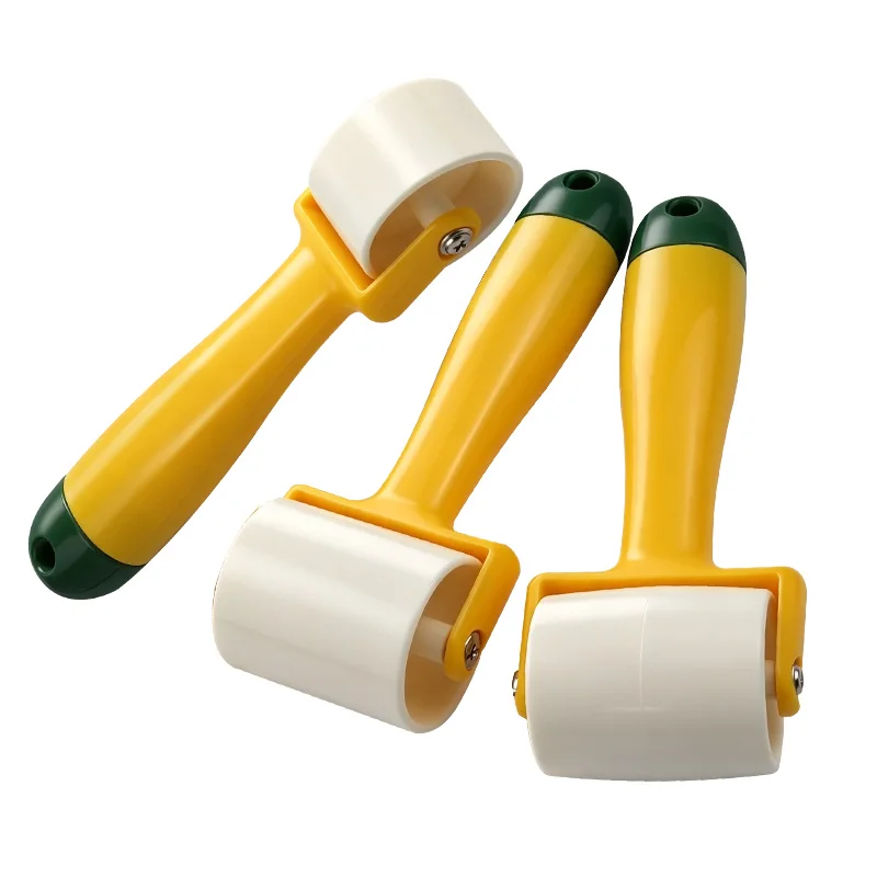 Wallpaper Hand Tool Plastic Seam Pressing Roller Flat Press Wheel Multi‑type Press Wheels for Wallpaper Installation Seam Repair