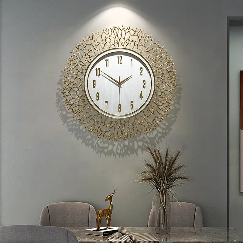 Minimalist Design Wall Clocks Living Room Cute Art Mural Luxury Large Wall Watch Modern Design Silent Horloge Murale Home Decor